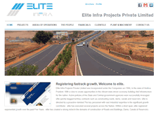 Tablet Screenshot of eliteinfra.com